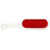 Купить Щетка для одежды двухстороняя красная с белой ручкой,16 см оптом