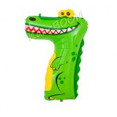 Купить Шар-цифра семь «Крокодил» 16" (40,64 см.) оптом