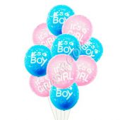 Купить Набор  воздушных шаров «It's a boy, t's a girl» 12" (10шт).  оптом