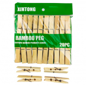Купить Прищепки для белья бамбуковые 6 см оптом
