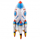Купить Шар фольгированный, 3D фигура "Ракета" 61 x 30 см. оптом