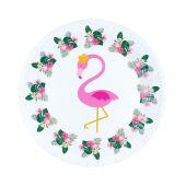 Купить Набор бумажных тарелок «Фламинго» Ø 18,5 см. (10шт/уп) оптом