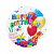 Купить Набор бумажных тарелок «Happy Birthday» Ø 18,5 см. (10шт/уп) оптом