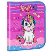 Купить Папка для тетрадей В5 картонная на молнии «Unicorn Dreams» оптом