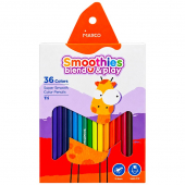 Купить Карандаши цветные треугольные 36цв. Marco «Smoothies» оптом