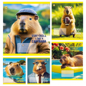 Купить Тетрадь 18 л. клетка «CAPYBARA» Тетрада оптом