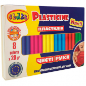 Купить Пластилин «Чистые руки MAXI» 8 цв., 160гр. ECO оптом