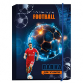 Папка для тетрадей В5 картонная на резинке "Football"