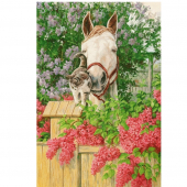 Купить Картина по номерам  в коробке «Лошадка» 40х50см. оптом