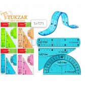 Купить Набор пластиковых гибких линеек 15см.(3шт) TZ 7271 оптом