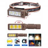 Фонарик налобный складной WL-1491