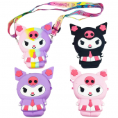 Купить Сумочка силиконовая "Kuromi" 15 х9.5 см оптом