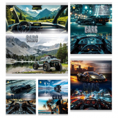 Тетрадь 36 л. клетка «Авто» Тетрада