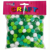 Помпоны декоративные  Ø 1,2 см, 18 гр. №3574