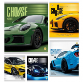 Тетрадь 24 л. клетка «Суперкар» Тетрада 