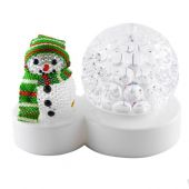 Купить Cветодиодная диско-лампа «Шар со снеговиком» (мульти) оптом