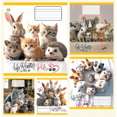Купить Тетрадь 12 л. клетка «Pets» Тетрада оптом
