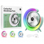 Купить Портативный настольный вентилятор-лампа "Colorful Desktop Fan" оптом