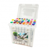 Купить Набор скетч-маркеров 48 цв. в пластиковом чемоданчике YZ-502-48W оптом