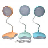 Настольная аккумуляторная LED лампа с сенсорным управлением 3 режима, гибкая  №WL-683