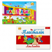 Купить Пластилин «Липландия/Пластиленд» 8 цв., 160гр. оптом