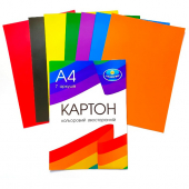 Купить Набор цветного двухстороннего картона A4 7 цв. «Тетрада-меловка» оптом