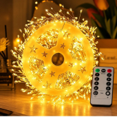 Гирлянда светодиодная нить мишура 1000 Led 50м.от сети с пультом