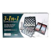 Купить Игра настольная 3 в 1 (шашки, шахматы, нарды) №3882 оптом
