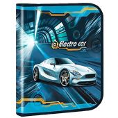Купить Папка для тетрадей В5 картонная на молнии «Electro Car» оптом
