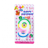 Купить Свеча-цифра в торт «9» оптом