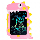 Купить Планшет для рисования 8,5" Writing Tablet LCD "Динозаврик" (розовый) оптом