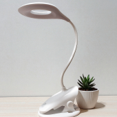 Настольная аккумуляторная LED лампа с сенсорным управлением 3 режима, гибкая  №WL-680