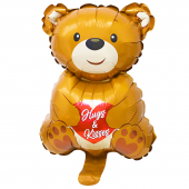 Купить Шар фольгированный "Медвежонок коричневый" 32см оптом