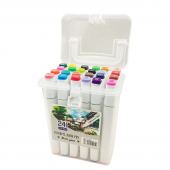 Купить Набор скетч-маркеров 24 цв. в пластиковом чемоданчике YZ-502-24W оптом