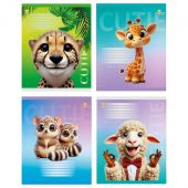 Тетрадь 12 л. косая «Посмішки улюбленців» Тетрада