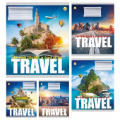 Тетрадь 24 л. клетка «Подорожі» Тетрада 