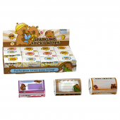 Пластиковые стикеры 62 х40 мм, 50 л. "Капибара"