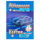 Купить Набор картон + двухсторонняя бумага «Move to Live» 8+12 л оптом