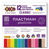 Купить Пластилин CLASSIC 12 цветов, 240г "ZiBi" оптом
