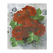 Купить Алмазная мозаика 21х25см. в ООР упаковке "Красные розы" оптом