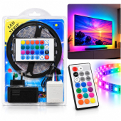 Купить Светодиодная RGB-лента 2835,5 м, от сети, с LED-контроллером, пультом и адаптером оптом