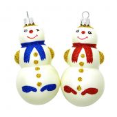 Купить Елочная игрушка «Снеговик» тройной оптом