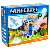 Купить Ручка для моделирования пластиком с LCD дисплеем"Minecraft" оптом