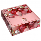 Коробка подарочная, раскладная 25 х 25 х 7,2 см "Воздушные шары"