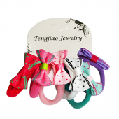 Купить Набор резинок для волос "Бантики" 6 шт. №НГ-1 оптом