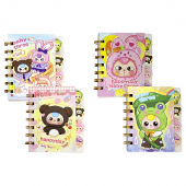 Блокнот на спирали с разделителями 10,5 х 9 см, 77 л. "Baby three"