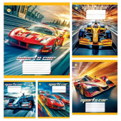 Купить Тетрадь 12 л. клетка «Sports car» Тетрада оптом