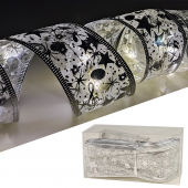 Купить Гирлянда-лента светодиодная 5м.(на 2х батарейках) серебряная лента оптом