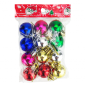Набор новогодних шариков 30 мм микс (12 шт/уп)