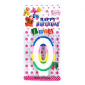 Купить Свеча-цифра в торт «0» оптом